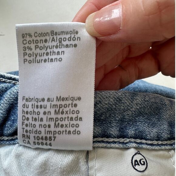 Adriano Goldschmied Ex-Boyfriend Slouchy Slim Raw Hem Medium Wash Jeans - Picture 9 of 12